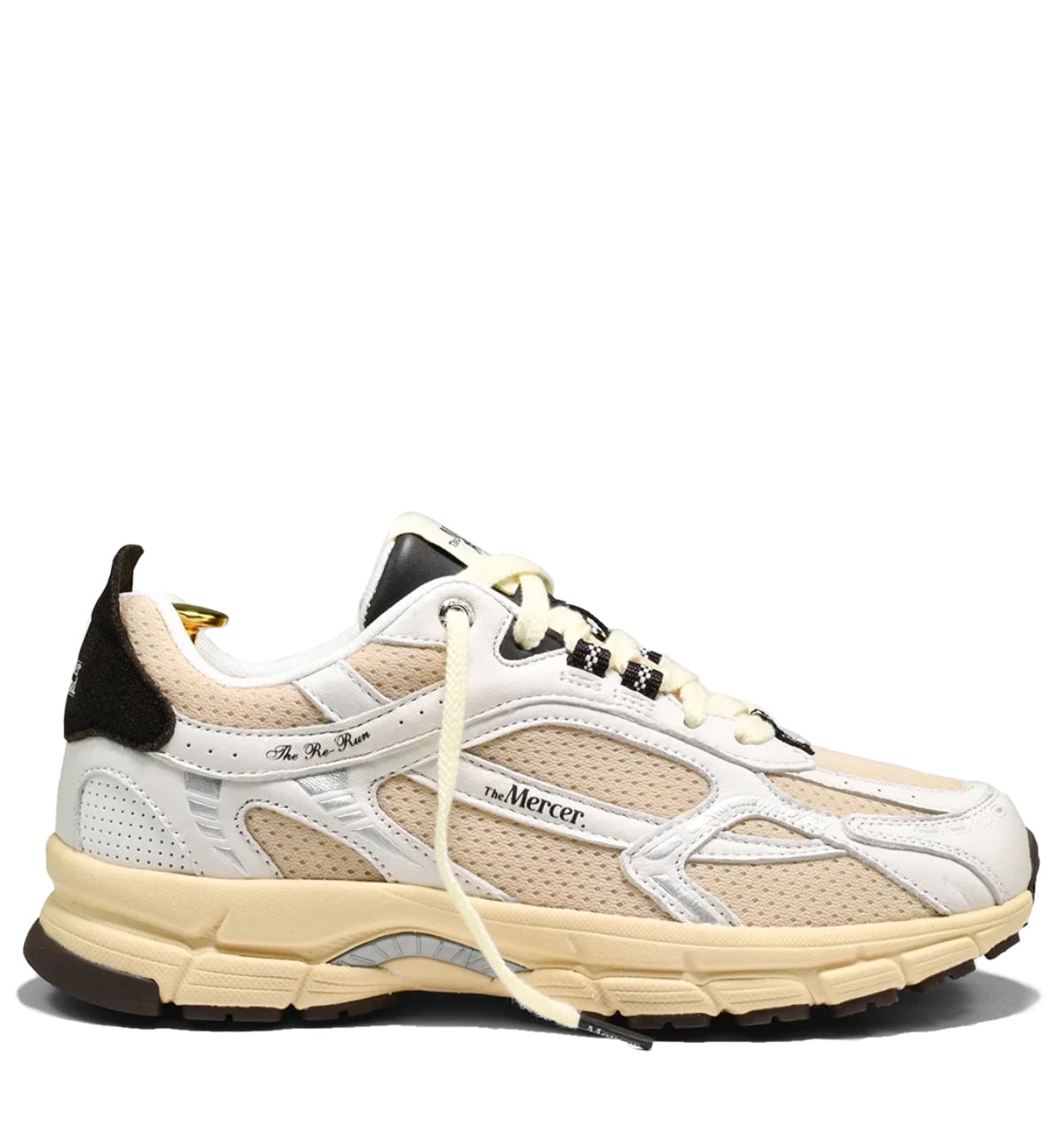Mercer Amsterdam Mercer The Re-Run Vintage white brown Leer Unisex – Bruin