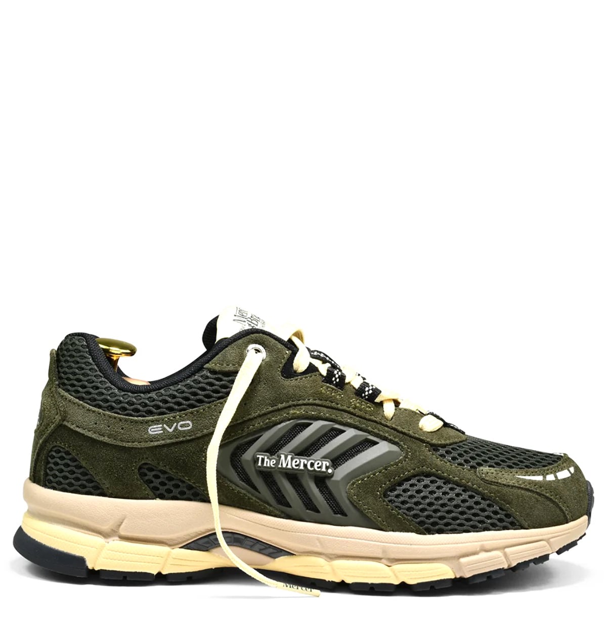 Mercer Amsterdam Mercer The Re-Run EVO Nubuck army green Nubuck Unisex – Groen